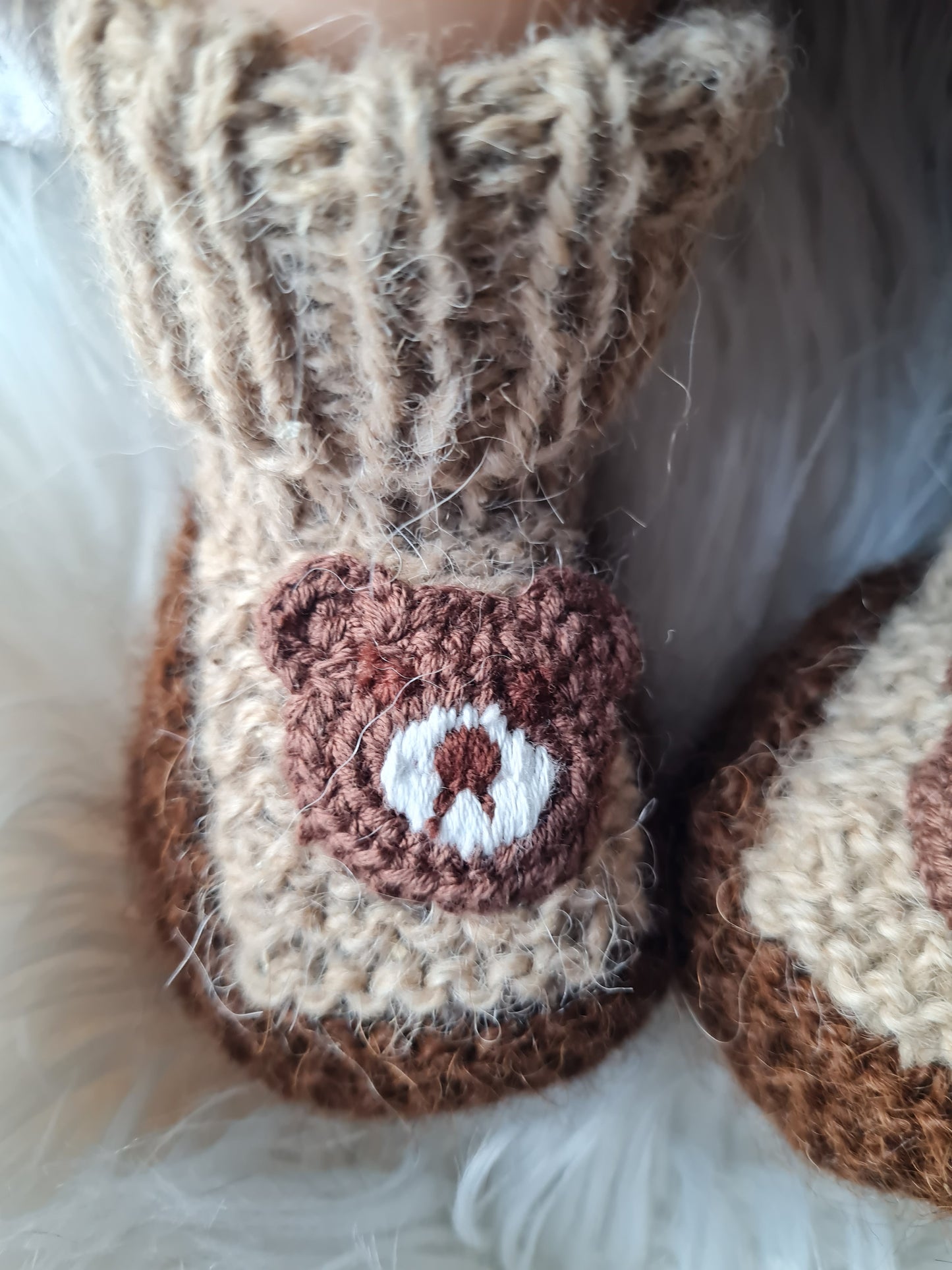 Alpakų vilnos batukai 0-3 mėn