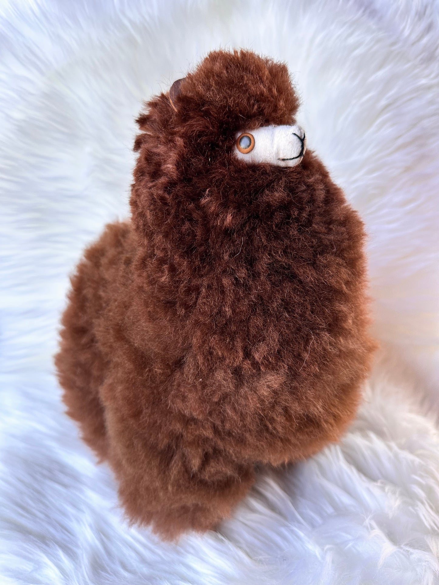 Alpakų žaislas iš natūralios alpakų vilnos 32cm