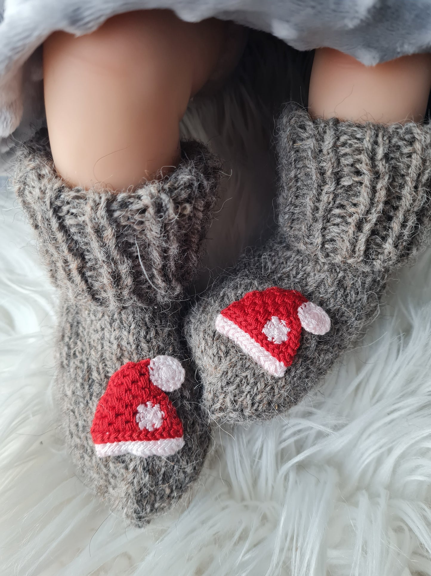 Alpakų vilnos kojinytės 0-3 mėn