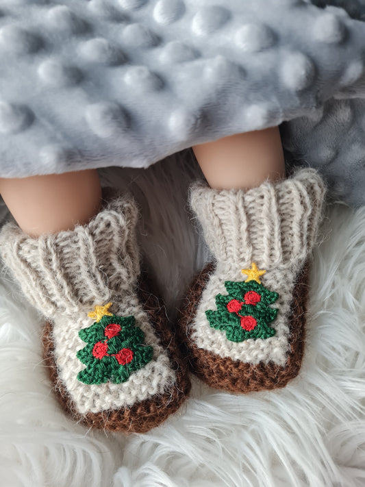 Alpakų vilnos batukai 0-3 mėn