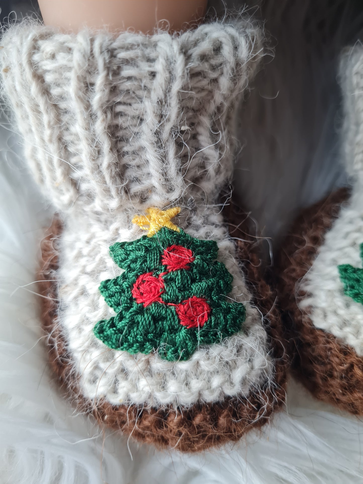 Alpakų vilnos batukai 0-3 mėn