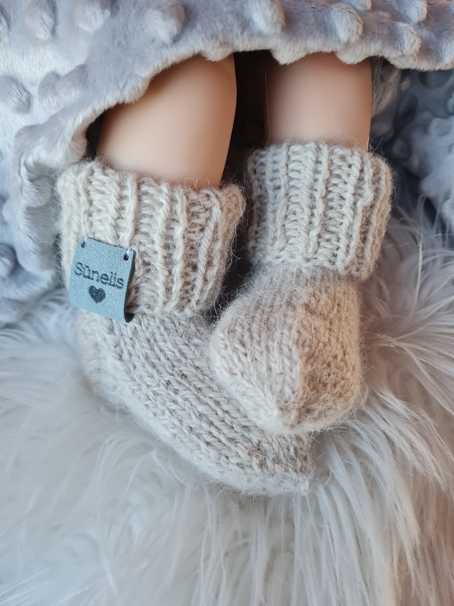 Alpakų vilnos kojinytės 0-3 mėn Sūnelis