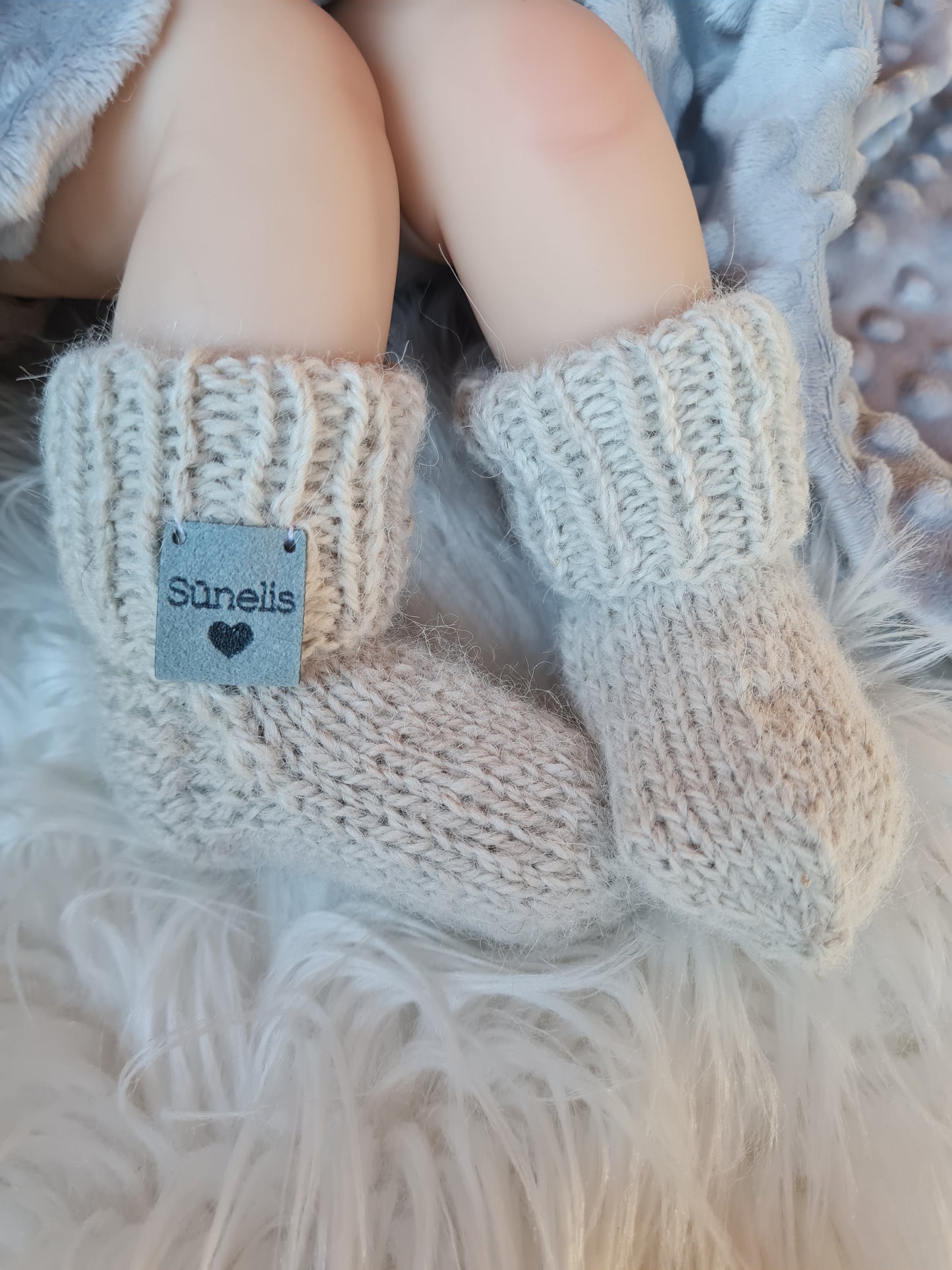 Alpakų vilnos kojinytės 0-3 mėn Sūnelis