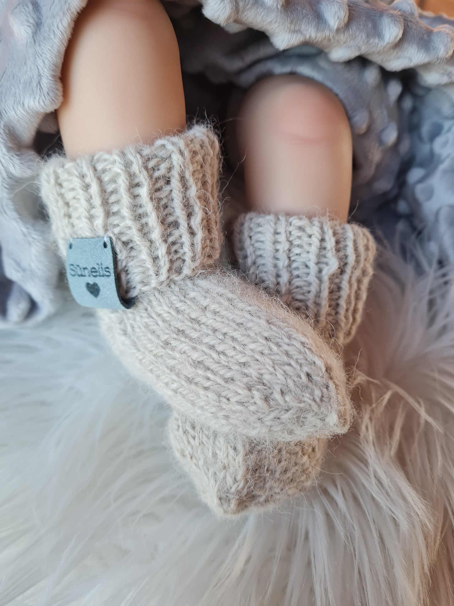 Alpakų vilnos kojinytės 0-3 mėn Sūnelis